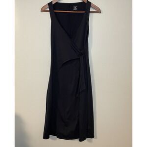 Patagonia Wrap It Up Dress Woman's Size S Black Comfort Stretch Sleeveless‎